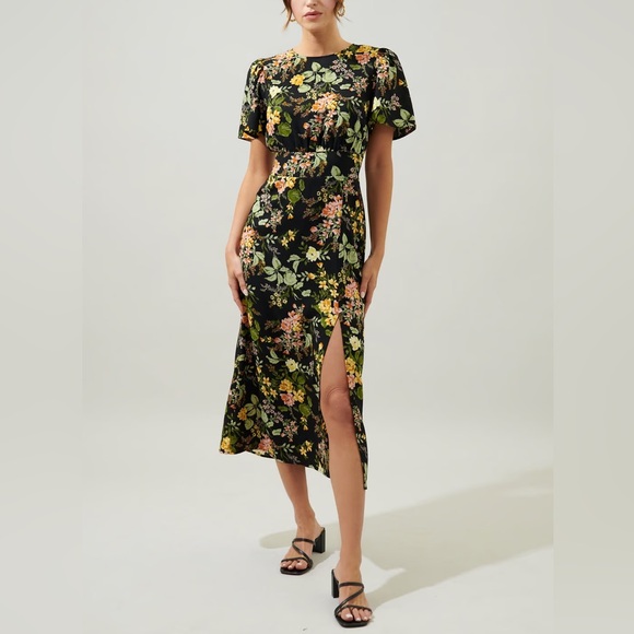 COPY - Floral midi dress 🌼🌸 - Picture 4 of 5